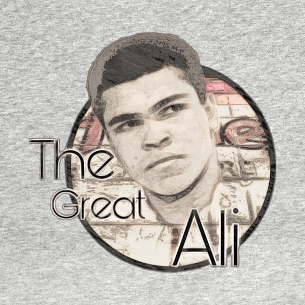 Mohammed Ali fanart t-shirt design by ZerkanYolo